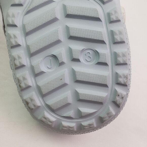 Crocs Fun Lab Kids Size J3 Mineral Blue Frozen II Disney Lined Clog Shoes - Picture 11 of 12